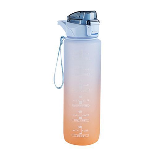2L Water Bottle With Straw Time Marker Plastic Water Cup Large Capacity  Frosted Outdoor Sports Bottles