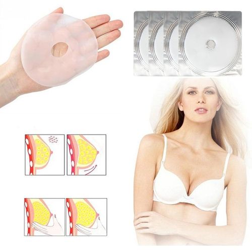 4cm chest pad breast enhancement sexy split latex chest pad ultra