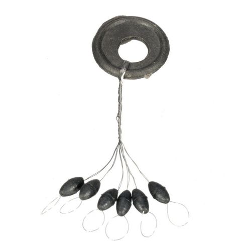 100pcs Bobber Stoppers For Fishing Line Black Cylinder Float