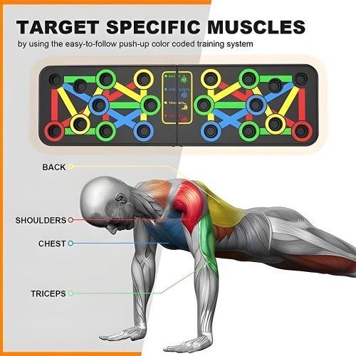 Push Up Rack Board Multi-Funtion Foldable Bar - image 7
