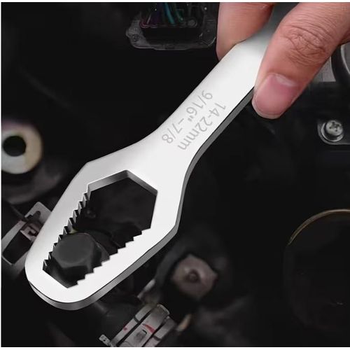 No Bands 8-24mm Universal Adjustable Double-Ended Wrench Hand Tool Black - image 3