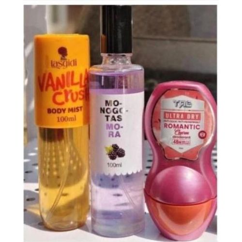 product_image_name-Generic-Fragrance combo gift set perfume of 3 in 1 of Vanilla Crush Body Mist, Monogotas Body Mist and Tag Roll On for proper body layering (approved  EDP fragrance perfume body spray) -1