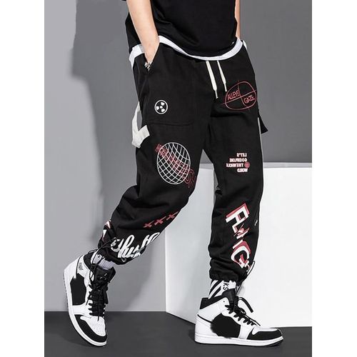 福袋 公式 Sport Men Pants Cargo black Fashion Trousers H Pant Joers Clothing