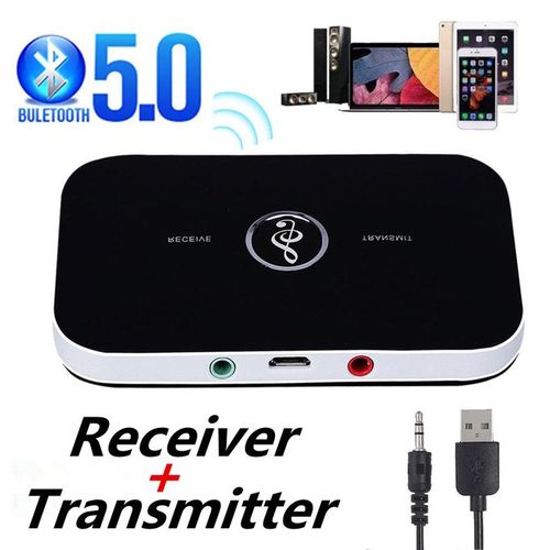 Generic Bluetooth 5.0 Audio Transmitter Receiver 3.5mm 3.5 AUX USB Stereo  Music Wireless Adapter Dongle For PC TV Headphone Car Speaker