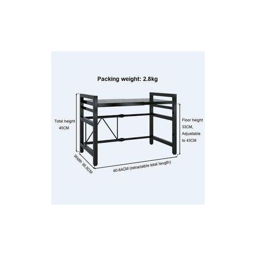 product_image_name-Generic-Expandable Microwave Oven Racks - Metal Stand-2