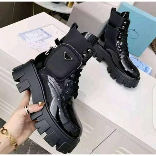 product_image_name-Fashion-High Classic Female Boot Sneakers - Black-1