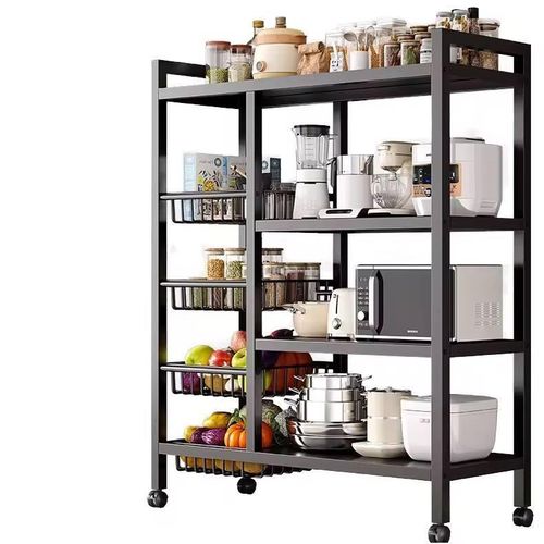 product_image_name-Generic-4 Layers - Storage Organizer Rack With Basket-1