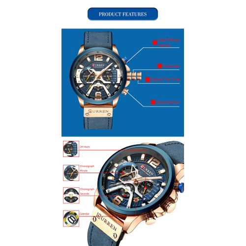 product_image_name-Curren-8329 Brand Luxury Men Blue Business Sport Quartz Watch-6