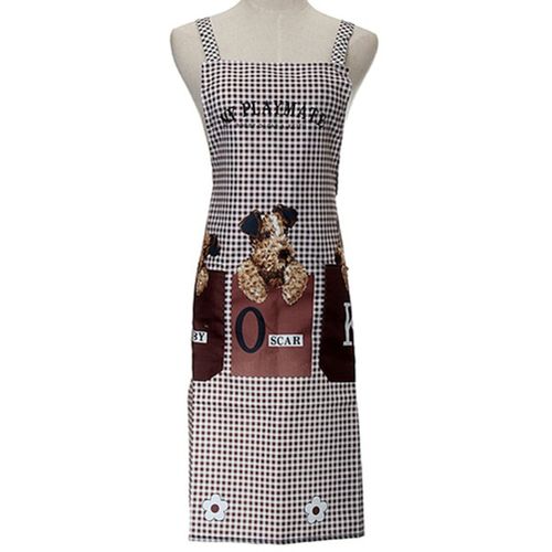 product_image_name-Generic-Cute Pet Dog Apron Waterproof Sleeveless Pocket-Brown-1