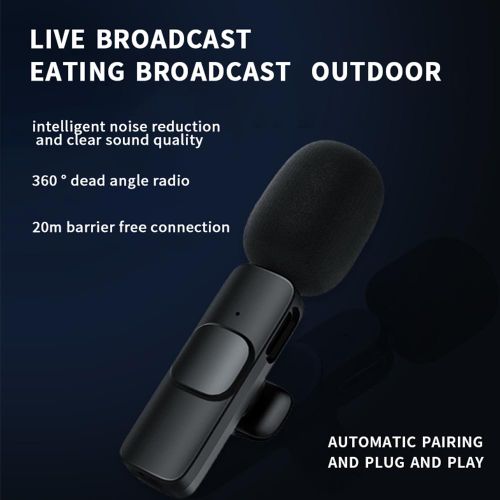 BOMGE  Camera Wireless Lapel 2 Iphone Lavalier Microphone - image 2