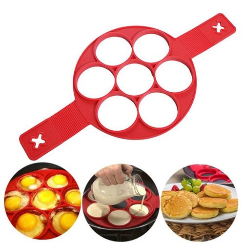 Silicone Omelet Maker Ring Nonstick Pancake Flip Mold For Kitchen Baking, Free Shipping