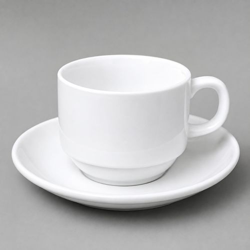 Generic Classic White Cup & Saucer Set