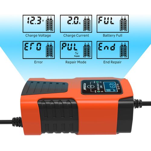 12V 2A Portable Car Battery Charger Auto Smart Battery Charger