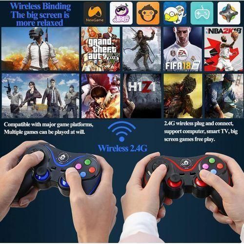 Generic V8 Wireless Game Controller Joystick Gamepad With Phone Holder - for Android, IOS, Smart TV, PS3 and PC - image 3