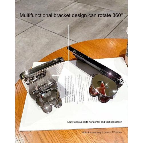 product_image_name-Generic-IPhone 15 Pro Max Glitter Pouch Cute Rabbit Stand Back Cover-2