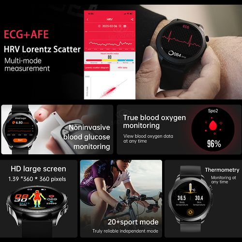 2023 New Blood Sugar Smart watch Men