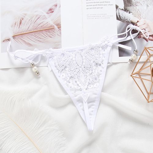 Fashion Sexy Ladies G String Hollow Embroidery G String Low-Waist