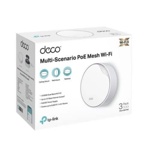 TP Link Deco X50-poe Ax3000 Whole Home Mesh Wifi 6 System 3 Packs