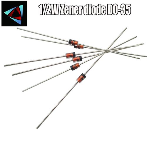 Generic 50pcs 1/2w Zener Diode Do-35 Bzx55c2v2 2v 2.2/2.4/