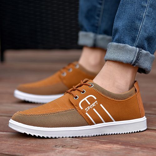 Men’s Lace Up Casual Shoes-Brown – Nigeria Shopping