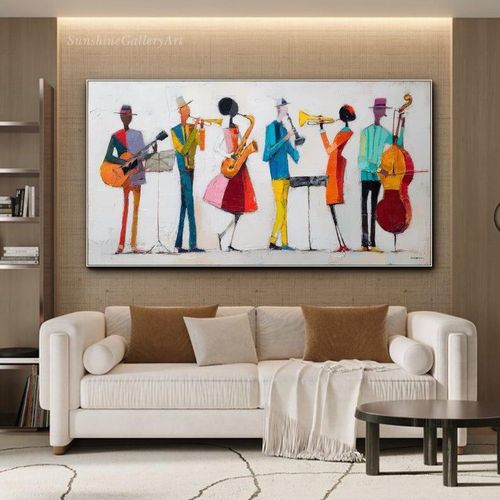 product_image_name-Art & Craft-Vibrant Jazz Ensemble – Hand-Painted Textured Canvas Art (Modern Afro-Centric Decor)-4