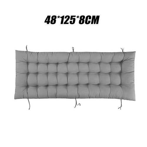 Generic 48x155x8cm Thicken Chair Cushion Mat Solid Office Chair Buttocks  Cushion Grey 48x125x8cm