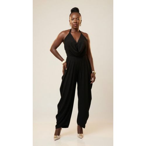 Fashion WOMEN'S DRAPE PANT  WITH BACKLESS HALTER NECK TOP - image 2
