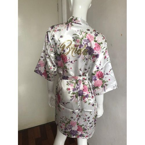 Fashion Women Bathrobe Letter Bride Bridesmaid Robes Mother Of The Bride Maid Of Honor Get Ready