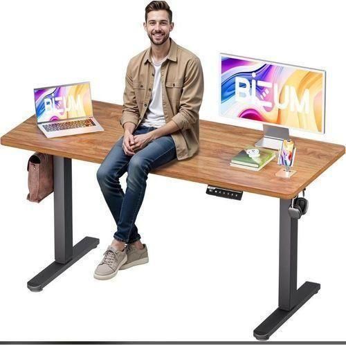 product_image_name-Generic-Modern Adjustable Height Electric Standing Desk(1.6mtr) - Brown Top-1