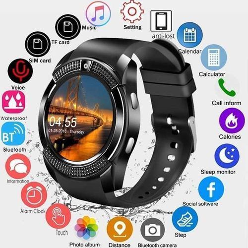 Generic V8 Smartwatch Bluetooth Smart Watch Touch Screen Wrist Watch Jumia Nigeria