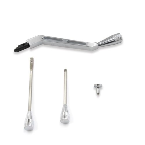 Polished Billet Aluminum Column Shifter Lever Turn Signal Lever Hazard Boots & Tilt Kit For GM Chevrolet Buick Cadillac 67-94