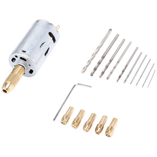 Generic Mini Electric Hand Drill Bit Set DC 12V Motor 0.5 3mm HSS Twist Drill Bit with 5Pcs Chuck Collets Fits Drilling Hole Saw Jumia Nigeria