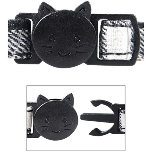product_image_name-TD-Cat Bowtie Collar 1.0cmx20-29cm Black&White-3