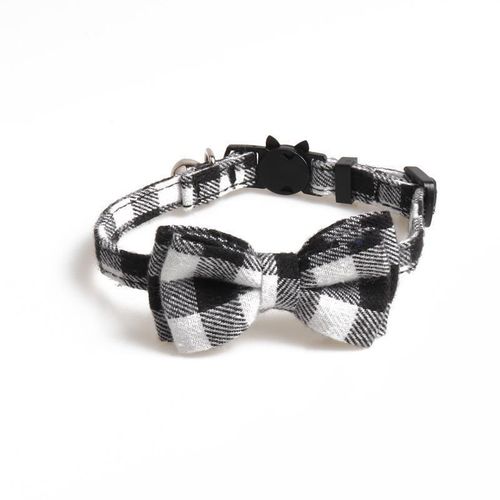 product_image_name-TD-Cat Bowtie Collar 1.0cmx20-29cm Black&White-4
