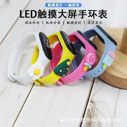 product_image_name-Fashion-Yellow Ladybug Decor LED Watch-3