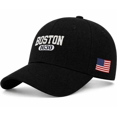 Fashion Snapback Crew Design Face Cap: Black