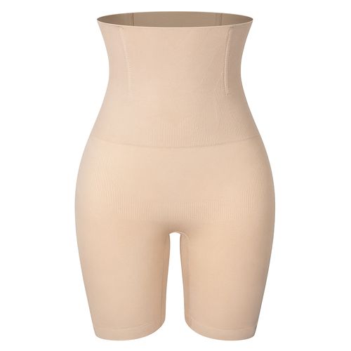 High Waisted Body Shaper Shorts - Nude