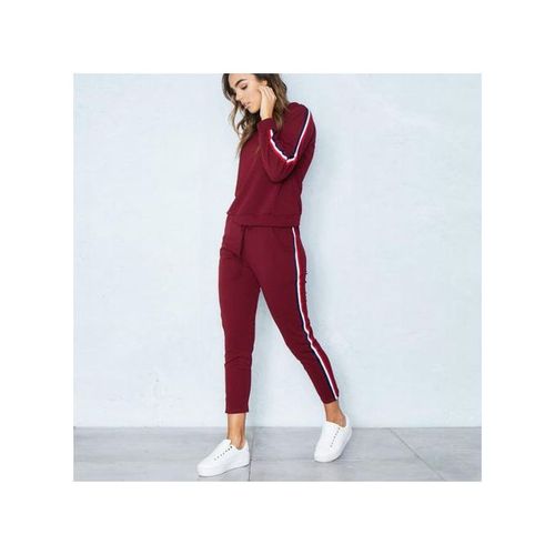 Women Tracksuit Yoga Set Loose Sports Jacket Sweatshirt Sports