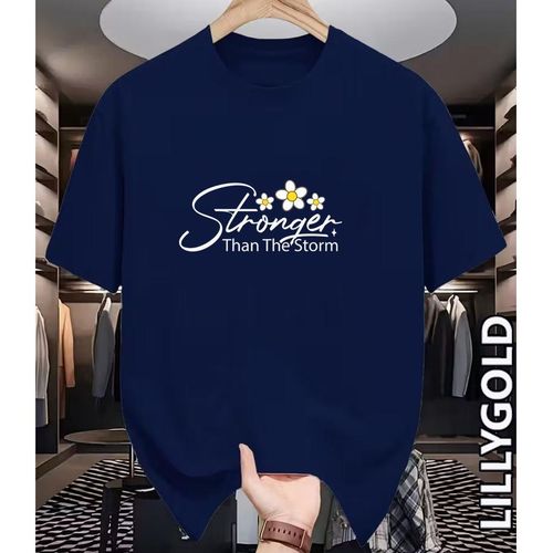 Fashion Lilly pattern print  tee shirt