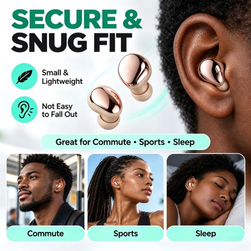 MingDe era Bluetooth Headsets Wireless Earphones Earbuds mini headphone ise Cancellation - image 4