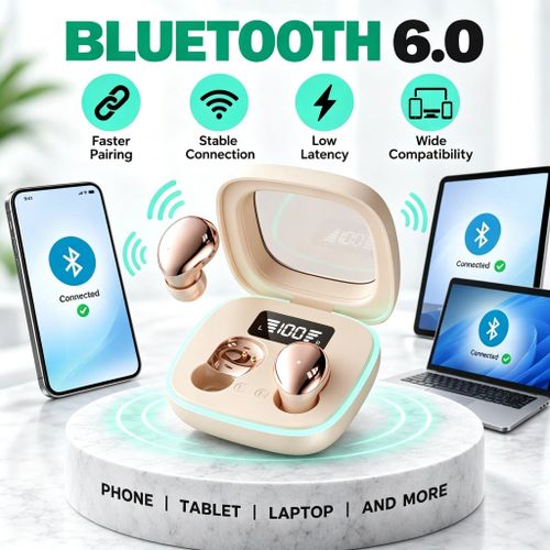 MingDe era Bluetooth Headsets Wireless Earphones Earbuds mini headphone ise Cancellation - image 5