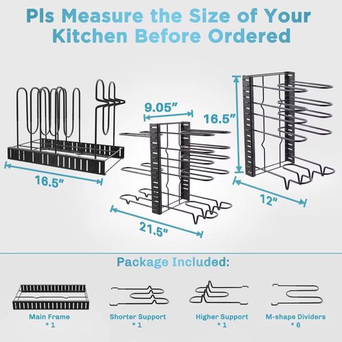 Generic Expandable Kitchen Pot & Pan Organizer Rack - image 2