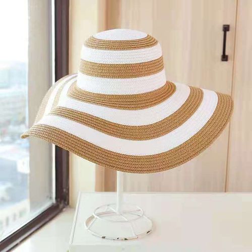 Fashion (M 56-58CM) Summer Wide Brim Straw Hats Floppy Disk Beach