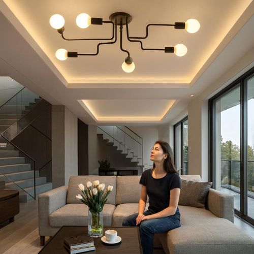 product_image_name-Lighting-New Modern creative Black Nordic ceiling led chandelier light -2