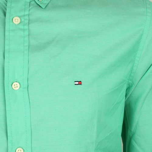 product_image_name-Tommy Hilfiger-Men's Regular Fit Plain Logo Shirt-3