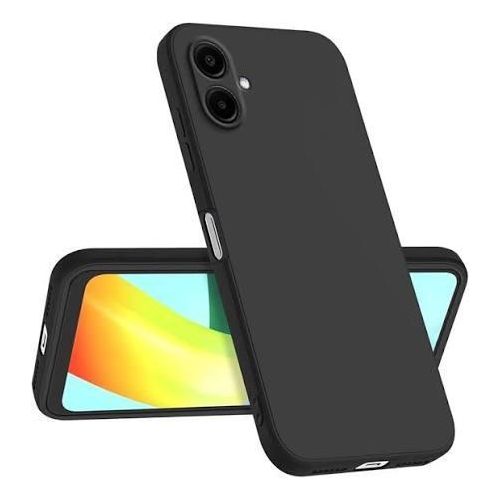 Samsung Galaxy A08 authentic Protective solid Silicone Back Case - image 2