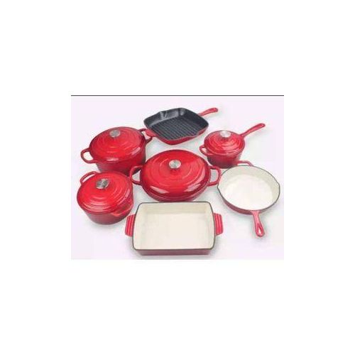 Generic 7pcs Enameled Cast iron pot set
