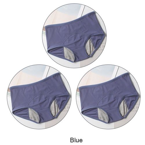 Generic 3pcs Or Set Women Underwear Panties Cotton Waterproof Leak Proof  Menstrual Briefs Physiological