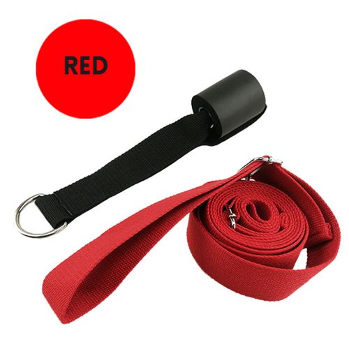 Generic Flexibility Leg Stretcher Strap Belt Door Band Yoga Ballet Foot  Stretching Gym Red