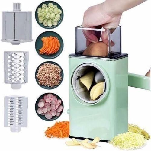 Generic 4 In 1 Handheld Electric Vegetable Cutter Chili Slicer